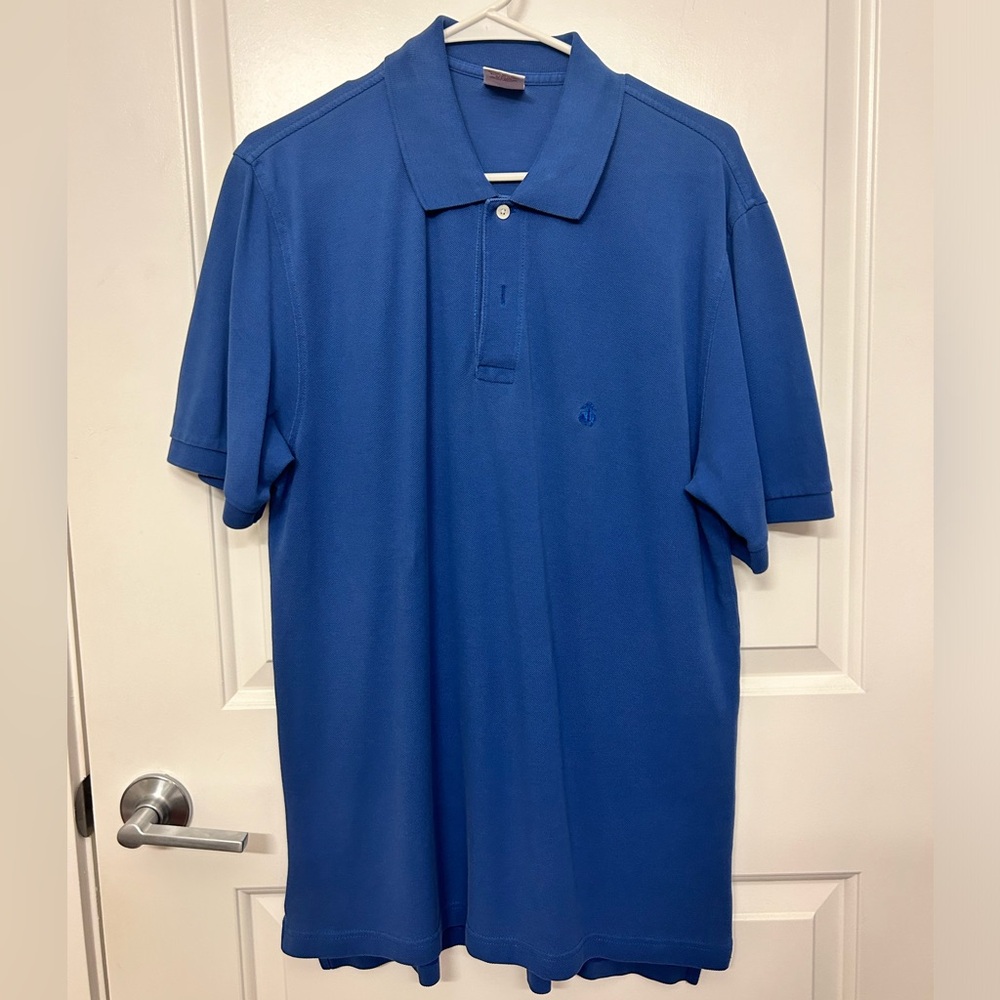 Brooks Brothers blue polo shirt